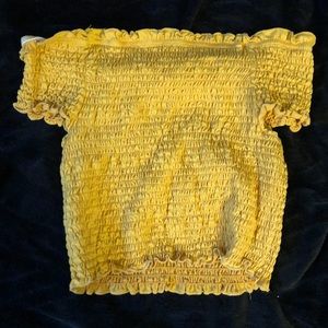 Off the shoulder crop top